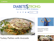 Tablet Screenshot of diabetesstrong.com